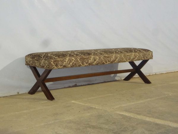 Long Stool Wood Stain
