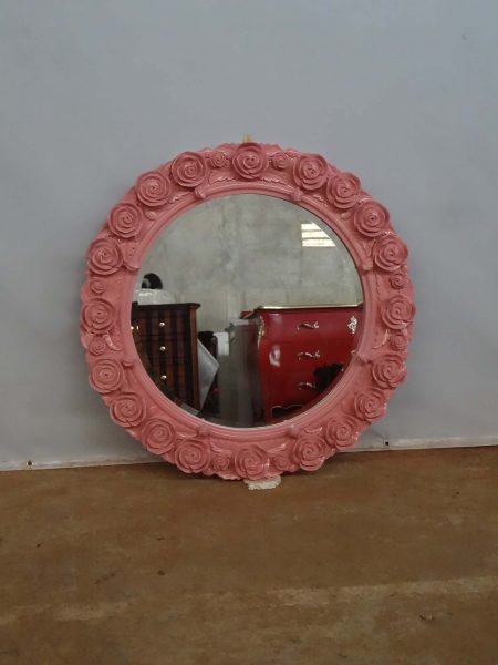 Round Rose Mirror